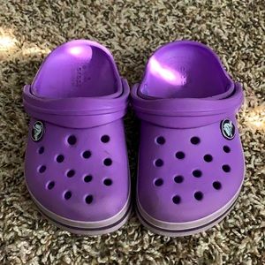 Purple Baby Crocs